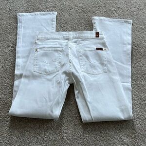 7 for all mankind white boot jeans denim size 25 new without tags 7FAM
